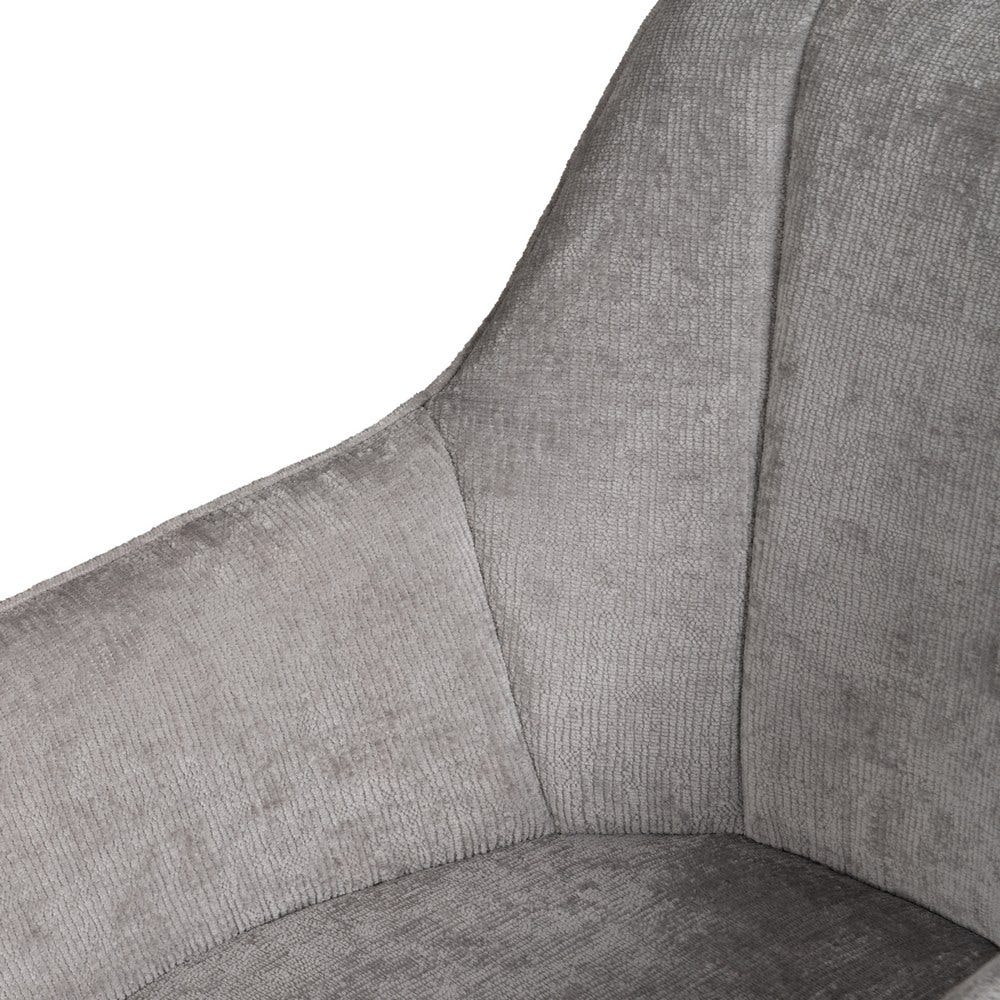 Poltrona Cinza Brilhante Tecido-Metal 58 X 58 X 83 Cm (2 unidades) - Image 5