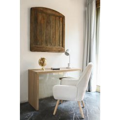 Poltrona Poliéster Madeira 65X75X96 Creme