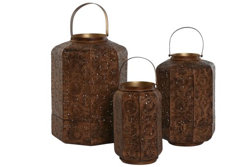 Porta-Vela Set 3 Metal 25X25X40 Envelhecido - Image 4