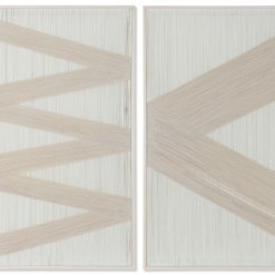 Quadro Algodão Abeto 80X3X120 Moldurado 2 Mod. (2 Unidades)