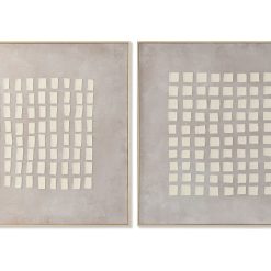 Quadro Linho Ps 100X4X100 Moderno 3D 2 Mod. (2 Unidades)