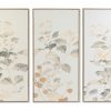 Quadro Ps Tecido Tela 60X4X120 Flores 3 Mod. (3 Unidades)