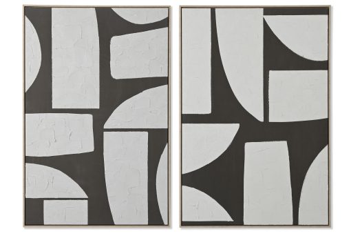 Quadro Ps Tecido Tela 80X4,5X120 Abstrato 2 Mod. (2 Unidades) - Image 3