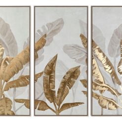 Alternative view of Quadro Set 3 Ps Tecido Tela 180X4X120 Palmeiras