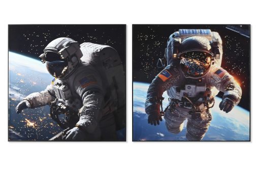 Quadro Tecido Tela Ps 100X4X100 Astronauta 2 Mod. (2 Unidades) - Image 2