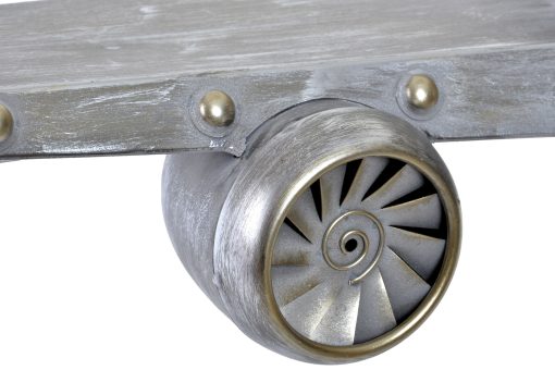 Relógio Parede Metal Mdf 102X22X26 Prateleira - Image 6