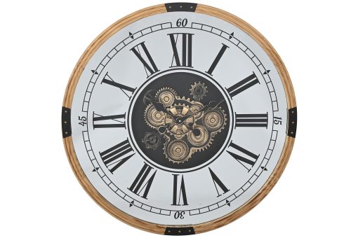 Relógio Parede Vidro Metal 80X8