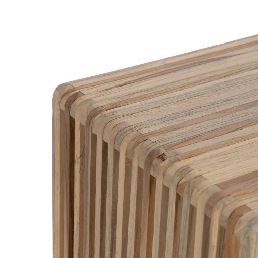 S/2 Base Natural Madeira De Teca Room 33 X 27 X 86 Cm - Image 6