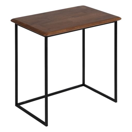 S/2 Mesinhas Castanho-Negro Madeira-Metal 60 X 40 X 60 Cm - Image 3