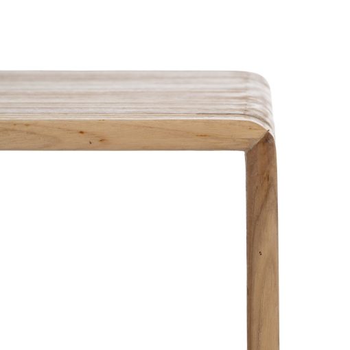 S/3 Auxiliar Natural Madeira De Teca 65 X 30 X 66 Cm - Image 9