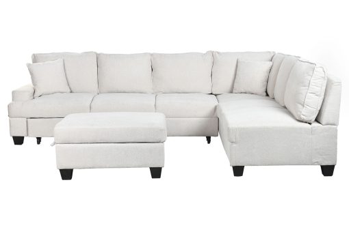 Sofá Cama Poliéster 285X260X90 Bege