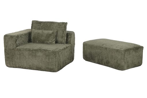 Sofá Poliéster 220X158X91 Verde - Image 7