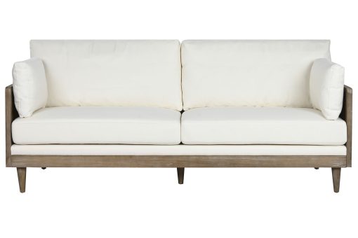 Sofá Rattan Poliåster 208X86X88 Castanho