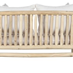 Sofá Teca Poliåster 132X79X78 Natural Branco