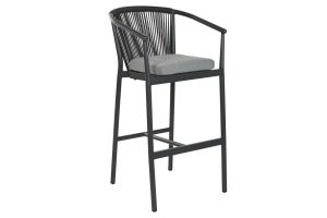 Tamborete Alumínio Rattan Sintåtico 57X61X108