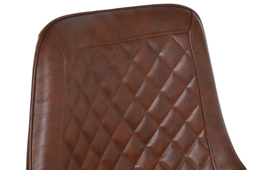 Tamborete Metal Pu 49X49X110 Castanho Escuro - Image 3