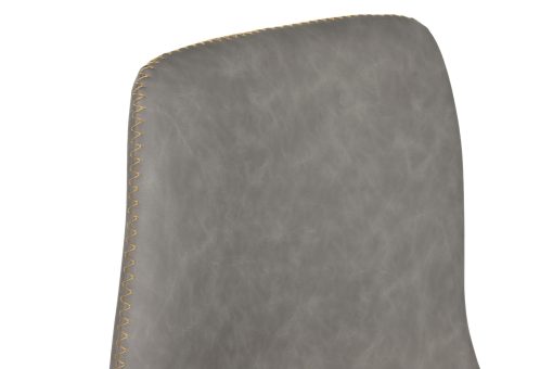 Tamborete Pu Metal 41X50X95 Cinzento Claro (2 Unidades) - Image 5