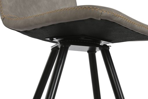 Tamborete Pu Metal 41X50X95 Cinzento Claro (2 Unidades) - Image 7
