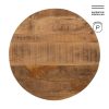 Tampo de Mesa Natural Madera De Mango 70 X 70 X 3 Cm
