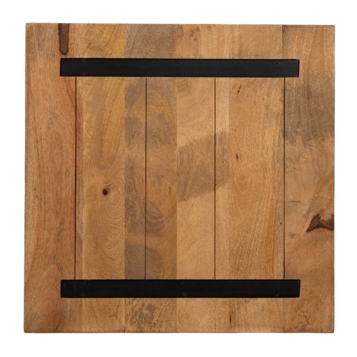 Tampo de Mesa Natural Madera De Mango 70 X 70 X 3 Cm - Image 5