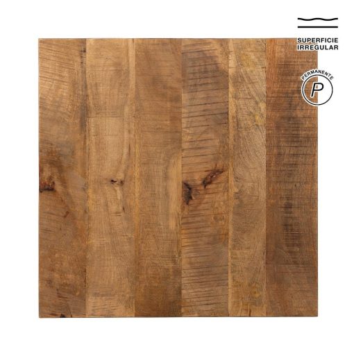 Tampo de Mesa Natural Madera De Mango 70 X 70 X 3 Cm - Image 7