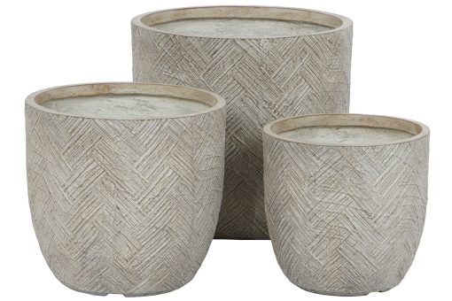 Vaso Set 3 Magnésia Fibra De Vidro 44,5X44,5X43 - Image 5