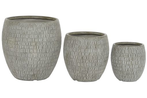 Vaso Set 3 Magnésia Fibra De Vidro 55X55X55,5 - Image 3