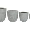 Vaso Set 4 Magnésia Fibra De Vidro 44X44