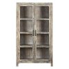 Vitrina Madeira Reciclada 100X40X180 Decapé Branco