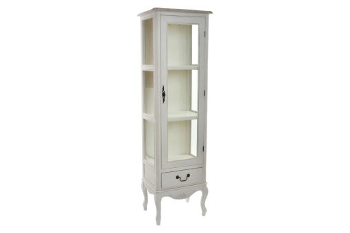 Vitrina Madeira Vidro 48X35X160 Natural Branco - Image 2