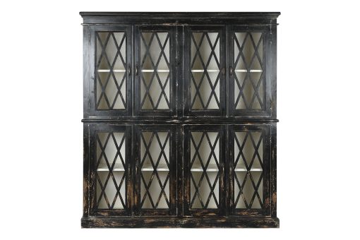Vitrina Vidro 170X40X183 39,16 Envelhecido Preto - Image 3