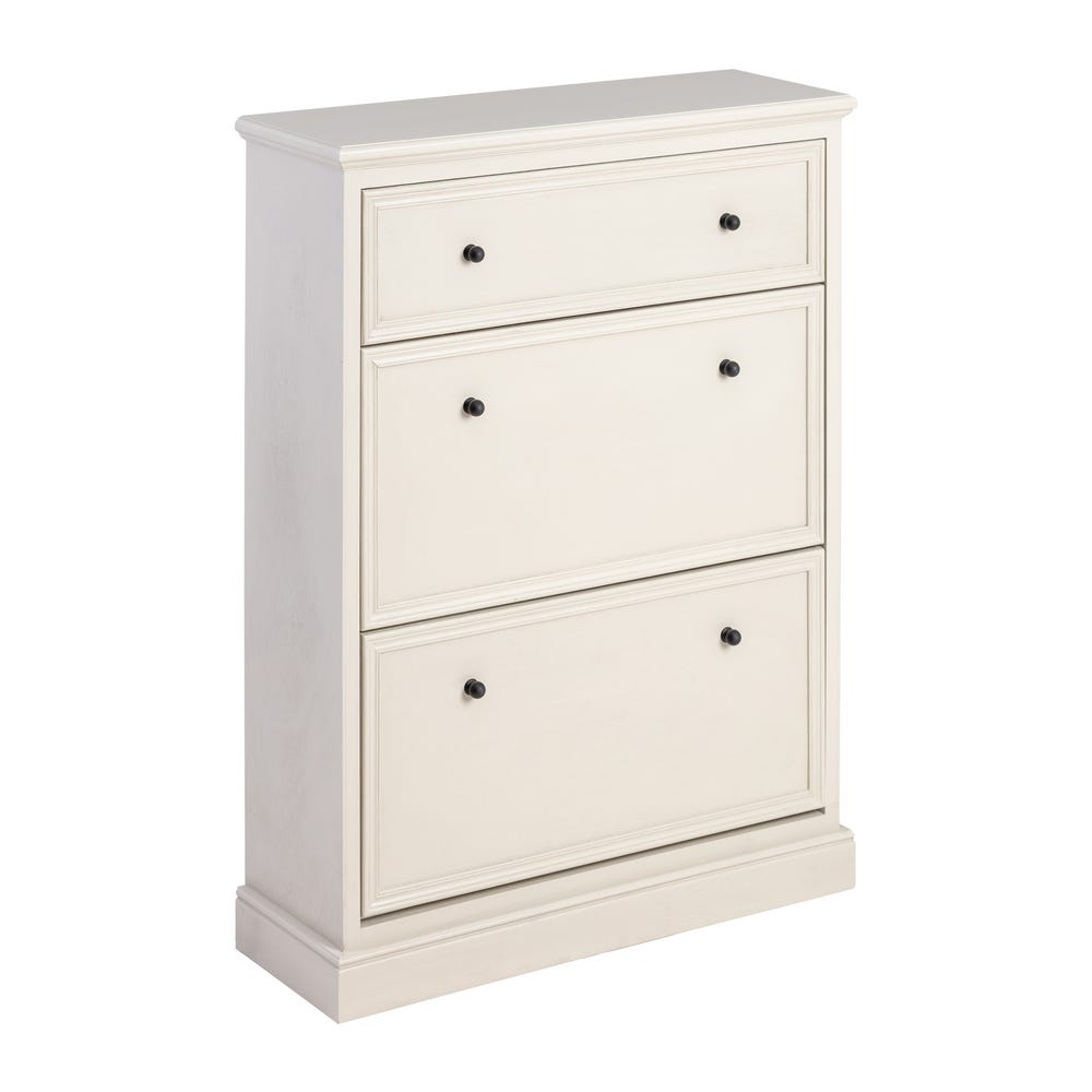 Sapateira Cinza Brilhante Mdf- 80 X 28 X 108 Cm