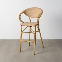 Banco Beige Aluminio-Textileno Exterior 57 X 62 X 111 Cm (2 unidades)