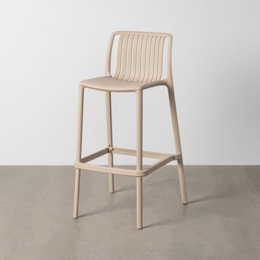 Banco Beige Polipropileno Exterior 52 X 55 X 100 Cm (4 unidades)