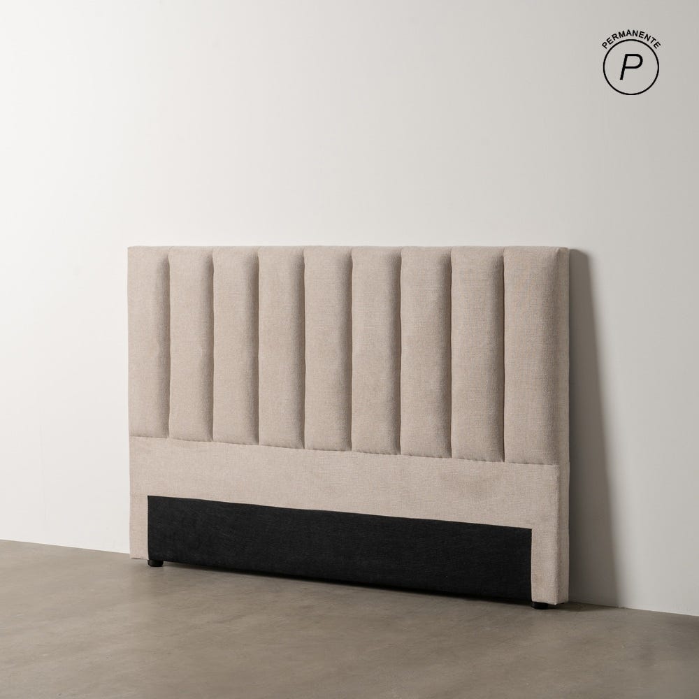 Cabeceira Beige Tecido Quarto 160 X 8 X 100 Cm - Image 2