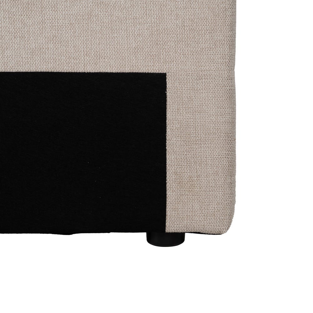 Cabeceira Beige Tecido Quarto 160 X 8 X 100 Cm - Image 3