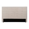 Cabeceira Beige Tecido Quarto 160 X 8 X 100 Cm