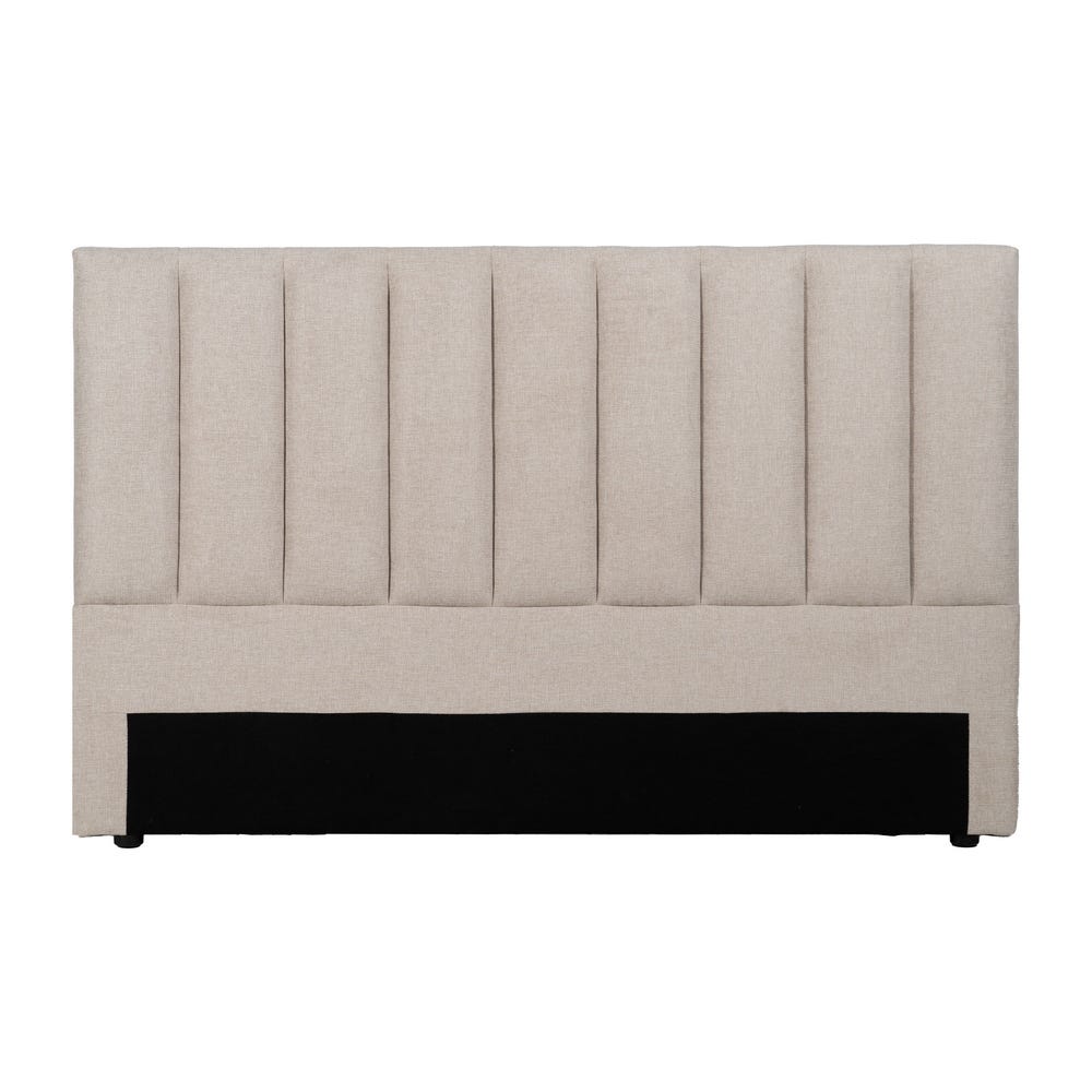 Cabeceira Beige Tecido Quarto 160 X 8 X 100 Cm