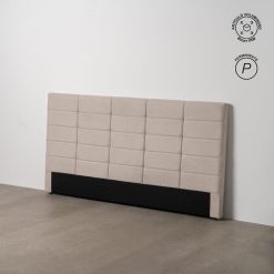 Alternative view of Cabeceira Beige Tecido Quarto 190 X 8 X 100 Cm