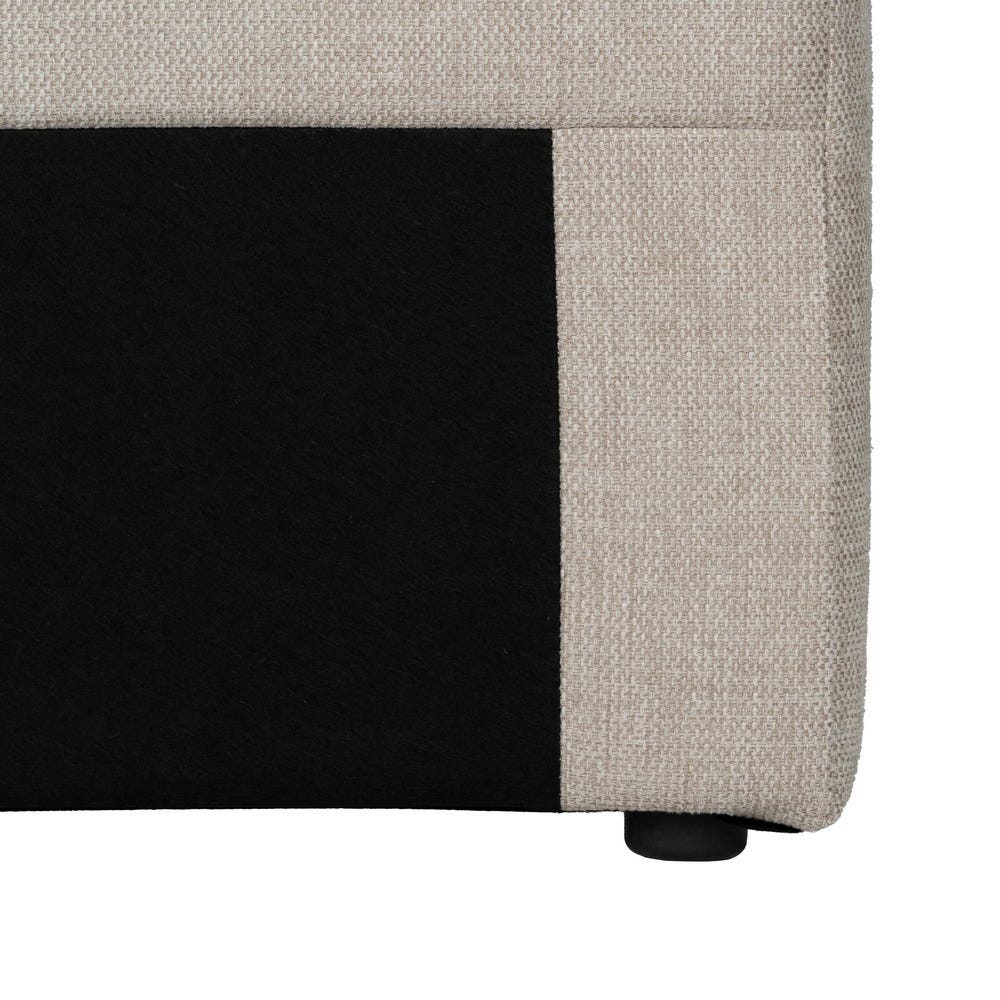 Cabeceira Beige Tecido Quarto 190 X 8 X 100 Cm - Image 4