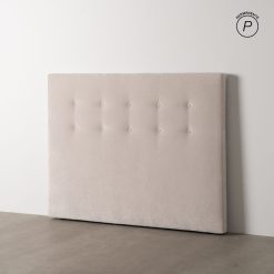 Alternative view of Cabeceira Creme Tecido Quarto 165 X 8 X 125 Cm