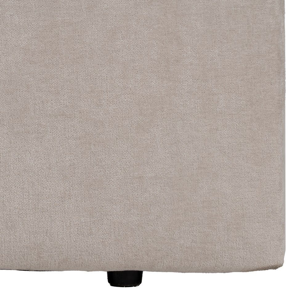 Cabeceira Creme Tecido Quarto 165 X 8 X 125 Cm - Image 4