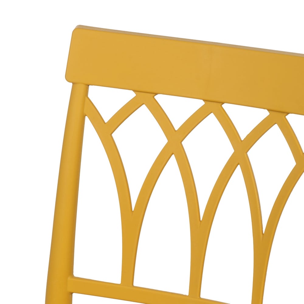 Cadeira Amarelo Polipropileno Contract 42 X 54 X 83 Cm - Image 4