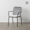 Cadeira Antracite Aço Exterior 56 X 57 X 87 Cm (2 unidades)