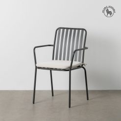 Cadeira Antracite Aço Exterior 56 X 57 X 87 Cm (2 unidades)