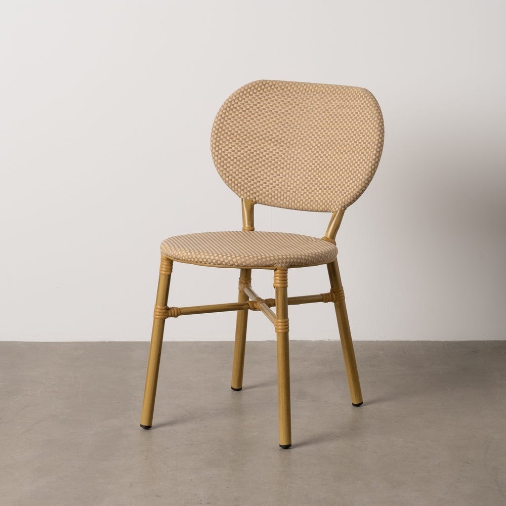 Cadeira Beige Aluminio-Textileno 47 X 60 X 79 Cm (2 unidades) - Image 2
