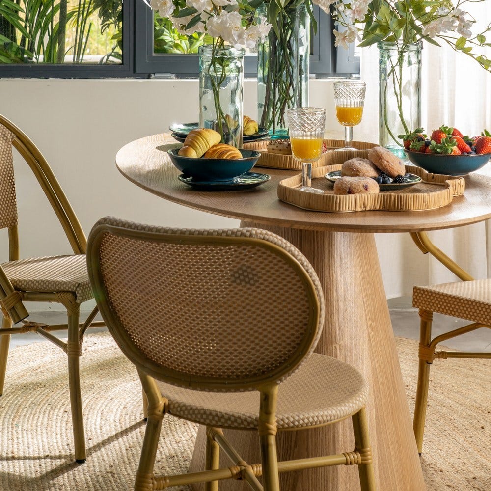 Cadeira Beige Aluminio-Textileno 47 X 60 X 79 Cm (2 unidades)