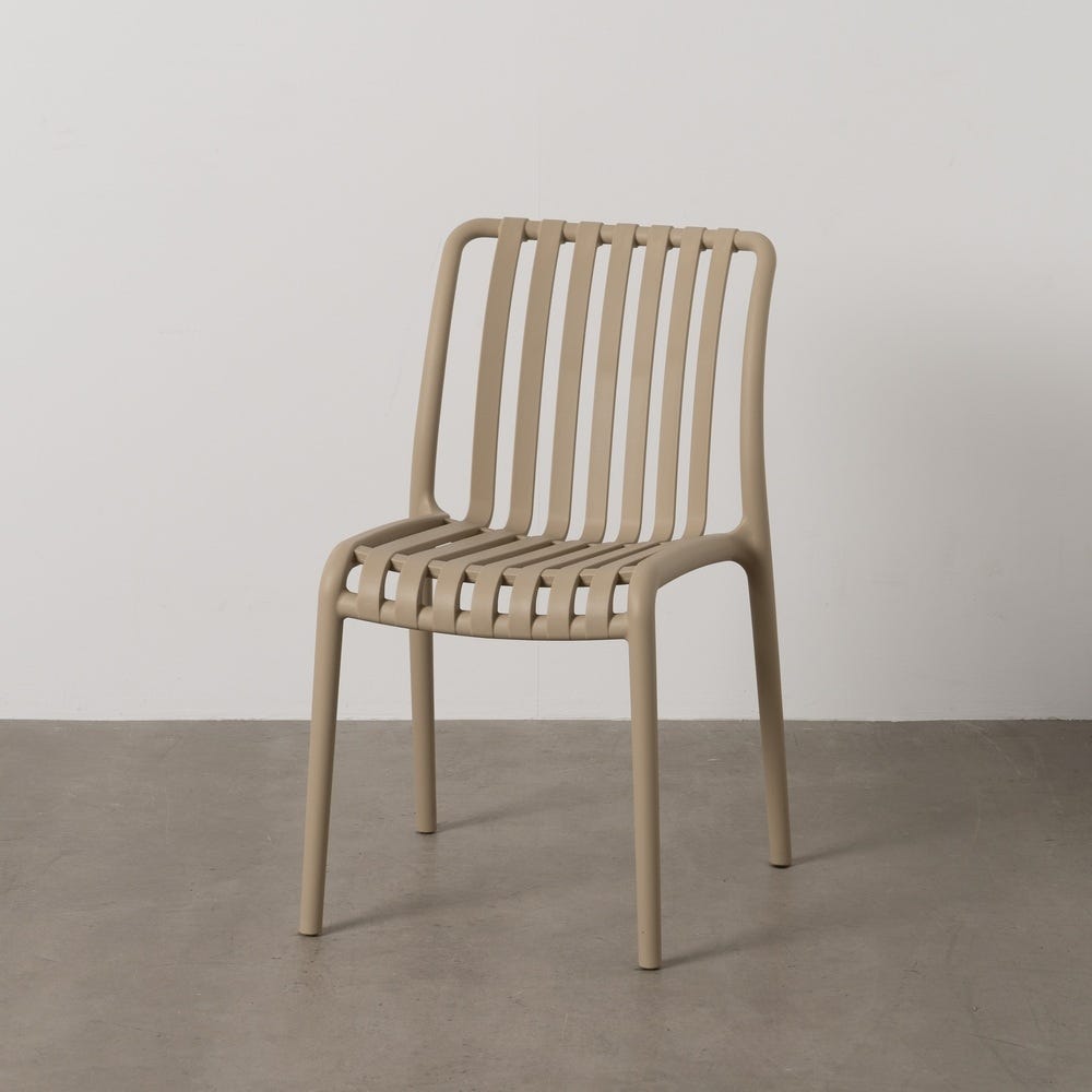 Cadeira Beige Polipropileno Exterior 50 X 58 X 80 Cm (2 unidades) - Image 2
