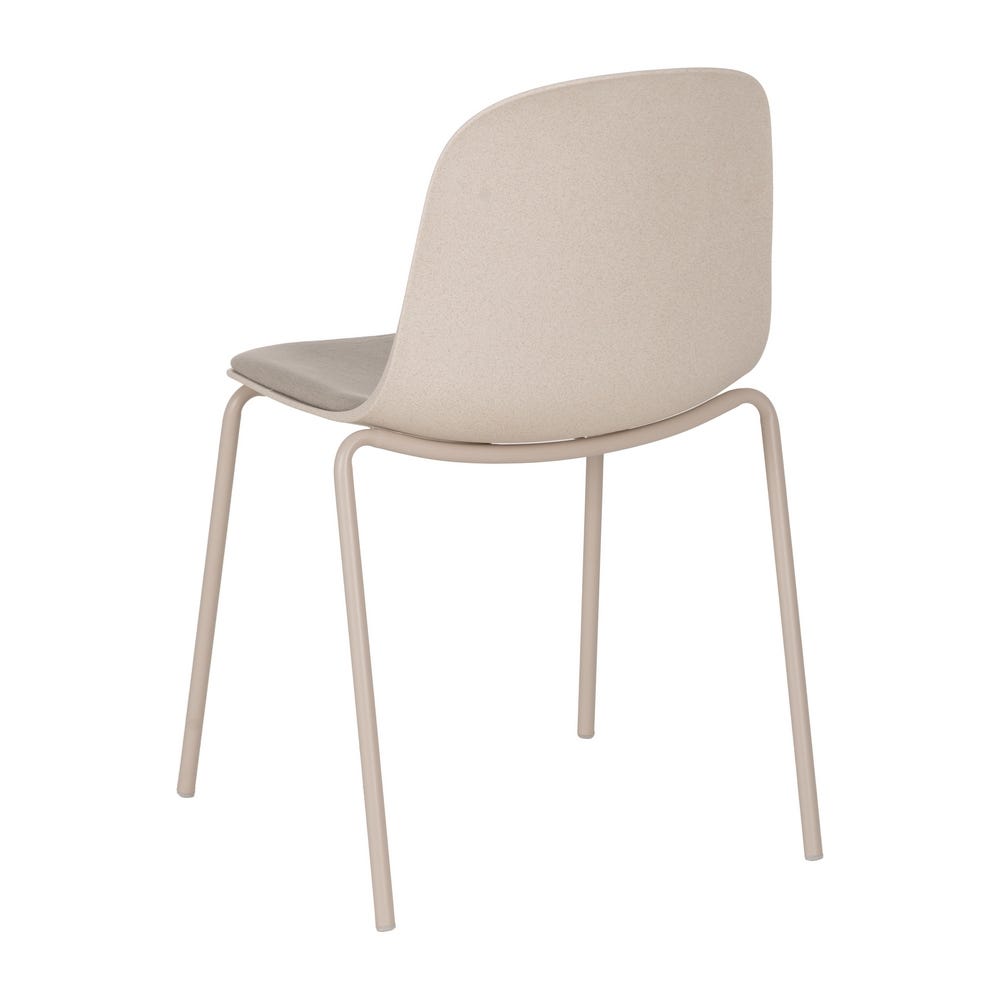 Cadeira Beige Pp-Metal Exterior 50 X 53 X 85 Cm (4 unidades) - Image 3