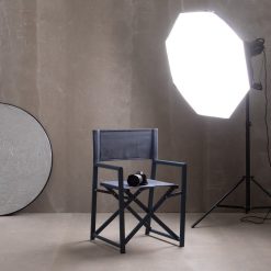 Cadeira Diretor Azul Aluminio-Textileno 56 X 53 X 84 Cm (2 unidades)